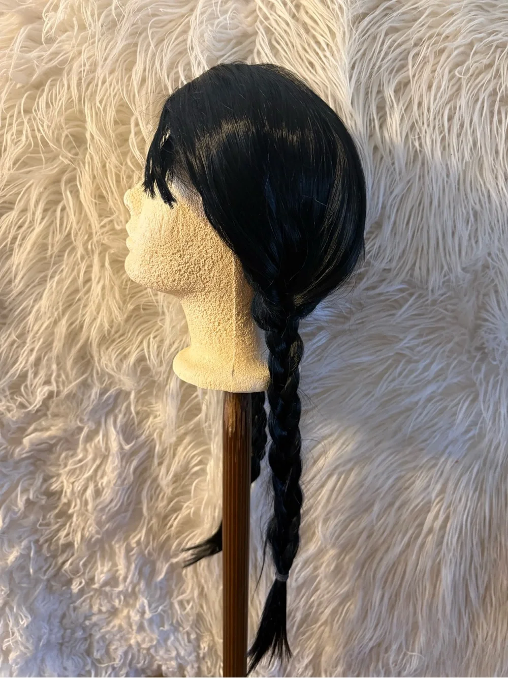 Women’s long black braided wig
